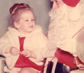 Visiting Santa early 1963-4   - Alyssa